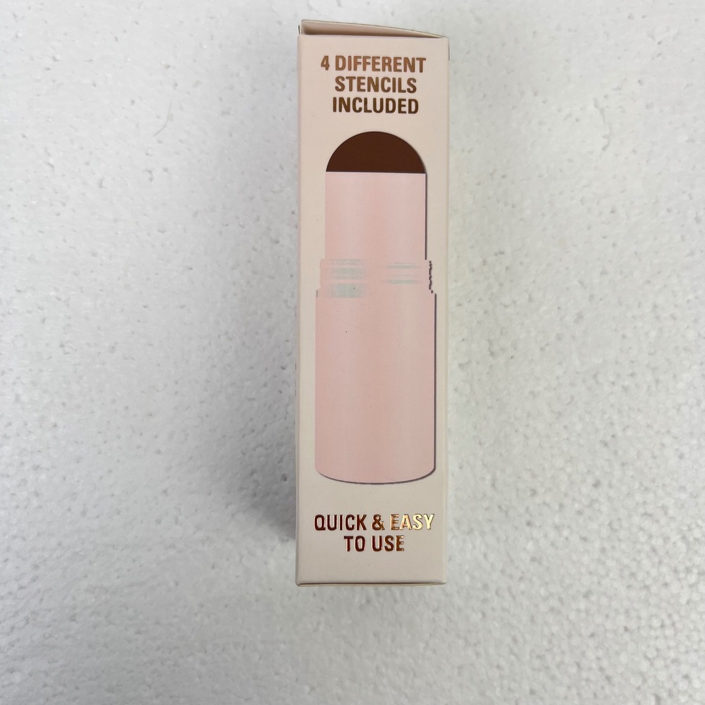 Makeup Revolution London Brow Powder Stamp & Stencil Kit Medium Brown New In Box - Picture 4 of 6